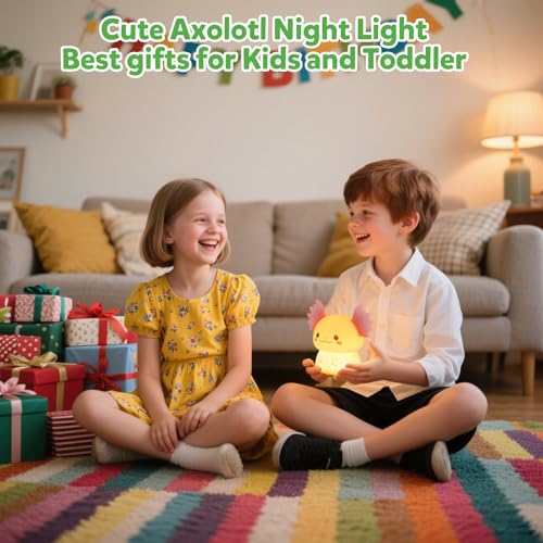 Axolotl Night Light for Kids