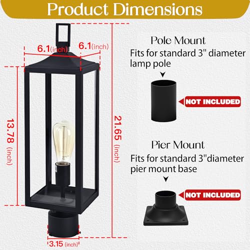 Large Lamp Post Light Fixture