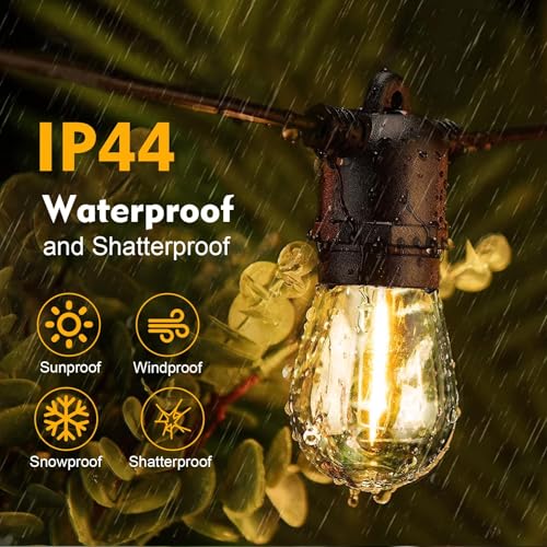 64 Pack S14 LED Bulbs for Outdoor String Lights (64 Count)