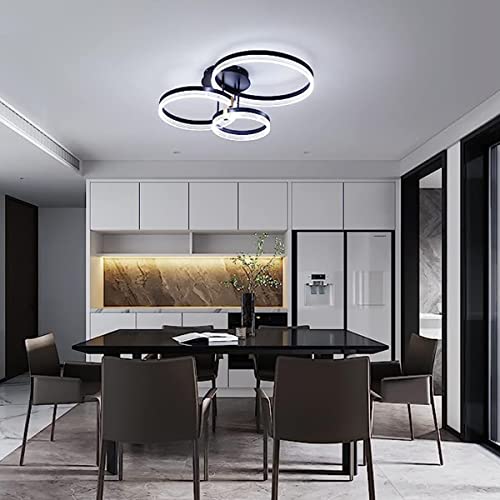 Chaners Ceiling Light Acrylic Ring Ceiling Light LED with Remote Control Dining Room Bedroom Lamp Living