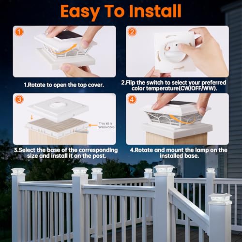 4x4 Post Solar Lights (6 Count)