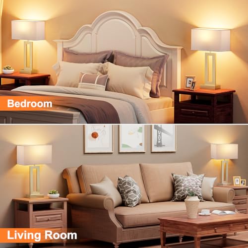Nightstand Table Lamps for Bedrooms Set of 2 (2 Count)
