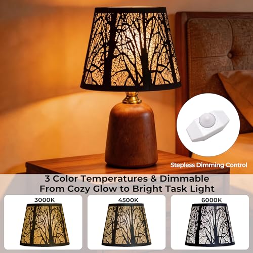 12.4" Rustic Forest Table Lamp