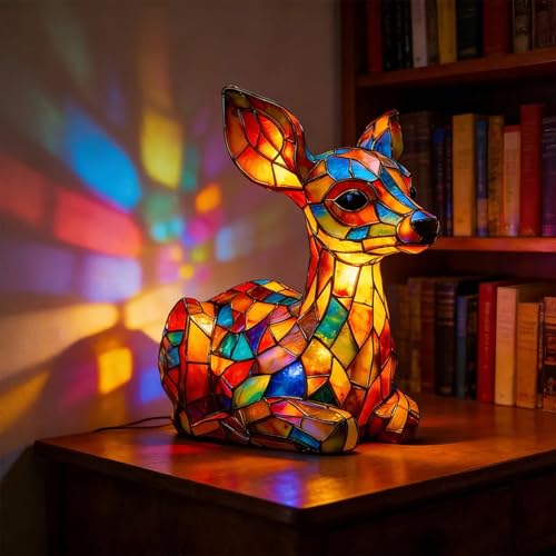 Stained Glass Animal Lamp
