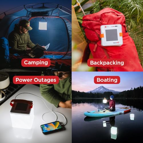 Max 2-in-1 Inflatable Solar LED Camping Lantern & Phone Charger