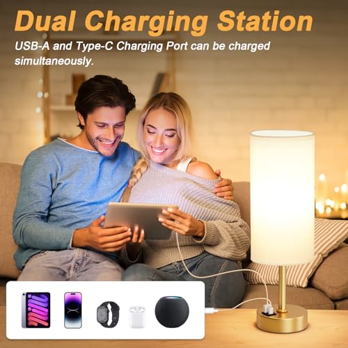 Touch Bedside Lamps for Nightstand