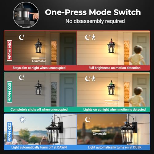 Motion Sensor Outdoor Light fixtures Wall Mount