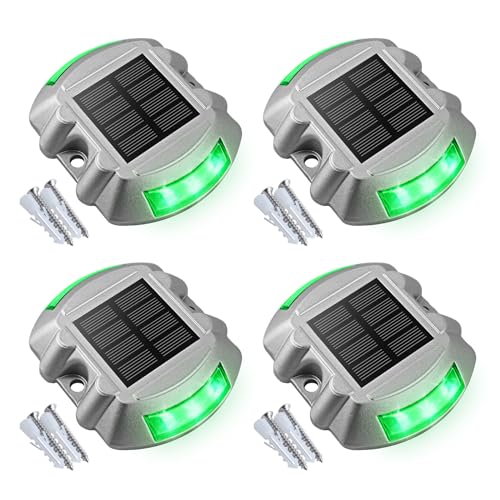 Solar Deck Driveway Dock Lights (4 Count)