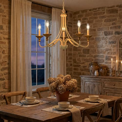 27.1" French Country Chandeliers for Dining Room