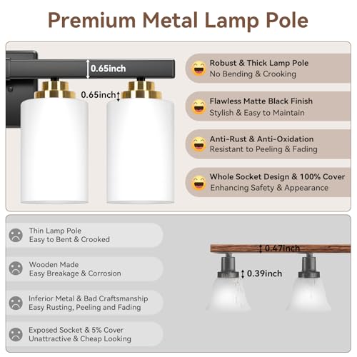 5 Light Bathroom Light Fixtures
