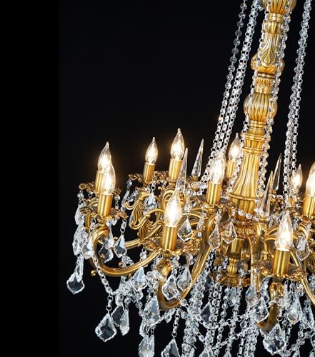 Gold Crystal Chandelier