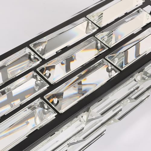 Modern 1 Light Crystal Pendant Light Kitchen Island (3 Count)