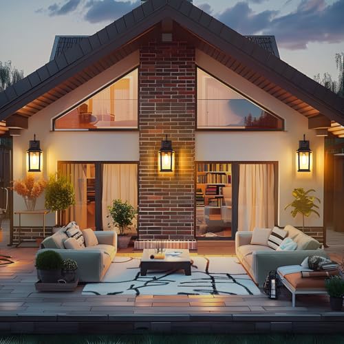 Brown Outdoor Wall Lights for House Garage 2 (2 Count)