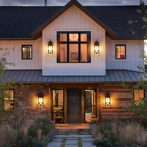 17.6" Dusk to Dawn Outdoor Wall Light