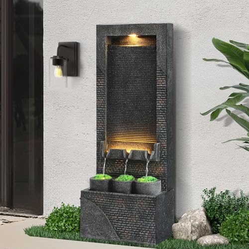 40" H Water Fountains Outdoor