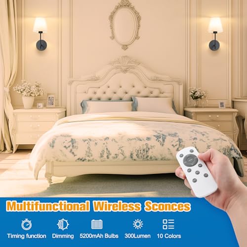 14.5 inch Battery Operated Wall Sconce Set of 2 (2 Count)