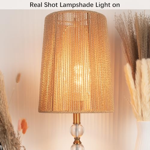 Rattan Small Lamp Shade 8'' Top X 10'' Bottom X 12'' High Boho Style