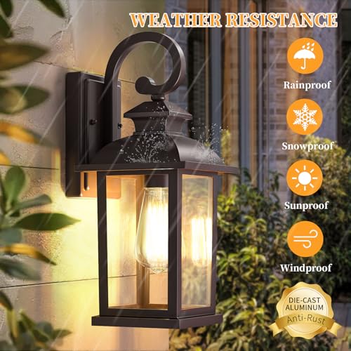 Brown Outdoor Wall Lights for House Garage 2 (2 Count)