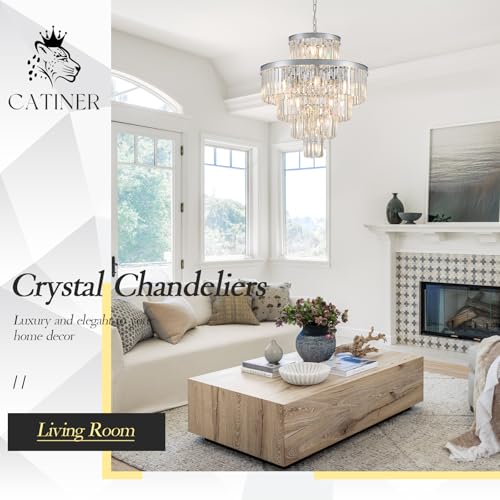 24" Modern Crystal Chandeliers