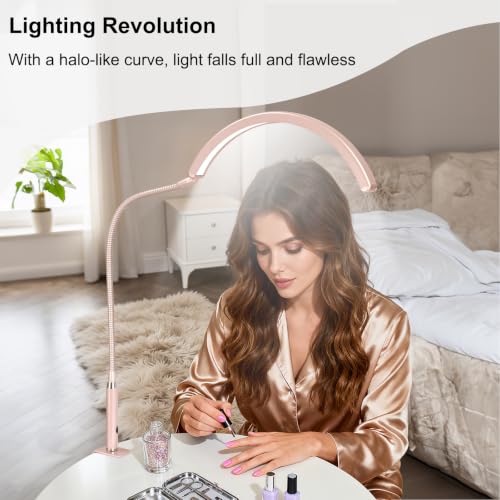Professional Half Moon LED Desk Light for Nail Techs & Artists