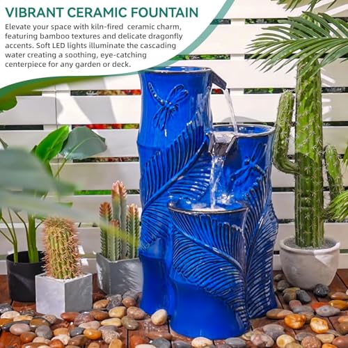 Autodaya 25" Tropical Outdoor Fountain