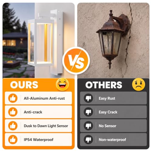 Dusk to Dawn Outdoor Wall Light