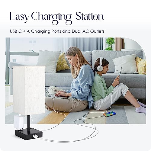 Bedside Table Lamps Set of 2 (2 Count)