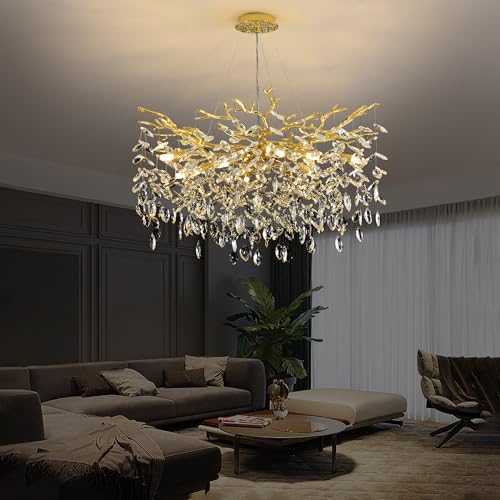 Tree Branch Chandelier Modern Crystal Pendant Light