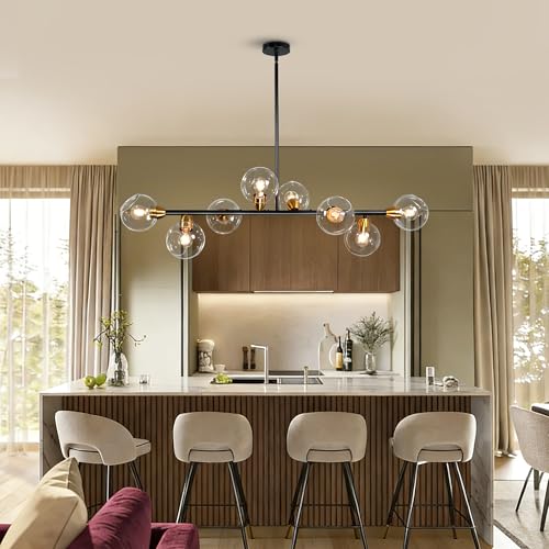 Black and Gold Globe Chandelier