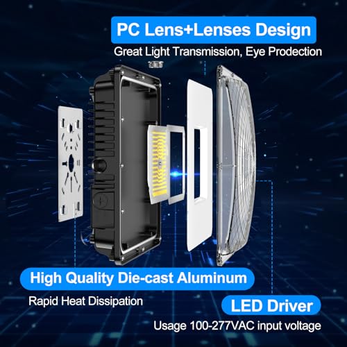 LED Canopy Light for Gas Station Light (120W 1PACK ADJUSTABLE)