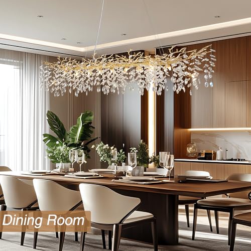 71" Modern Crystal Chandelier