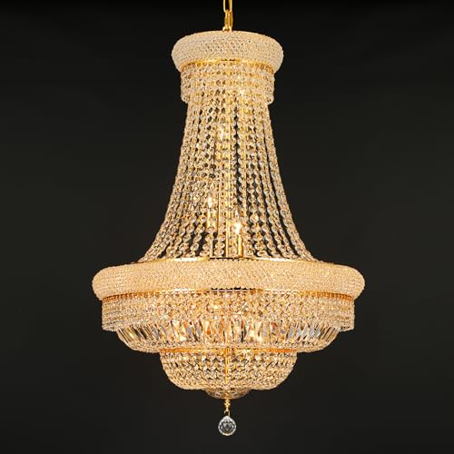 Gold Crystal Chandeliers for Dining Room