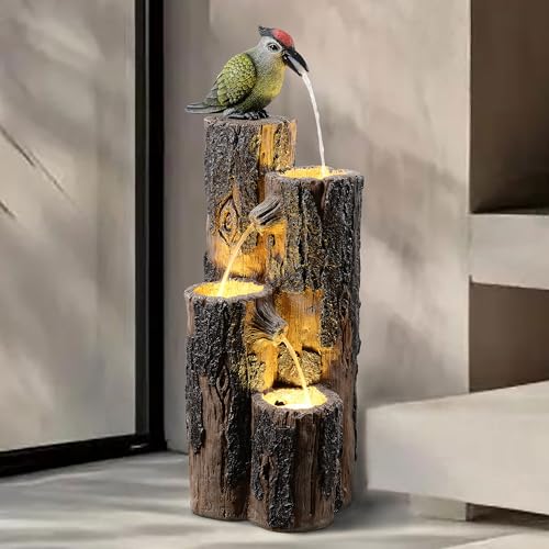 Water Fountain Outdoor with Hummingbird