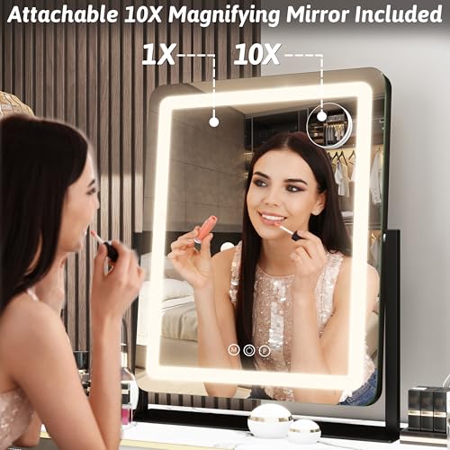 Vanity Mirror with Lights 19"x22"