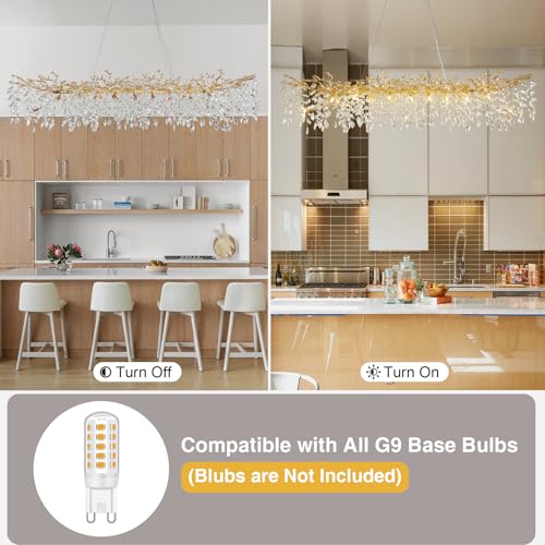 71" Modern Crystal Chandelier
