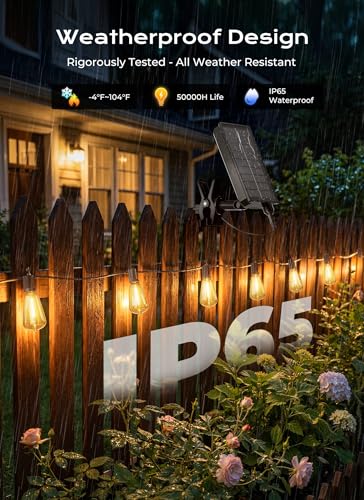 76FT Solar String Lights Outdoor Waterproof