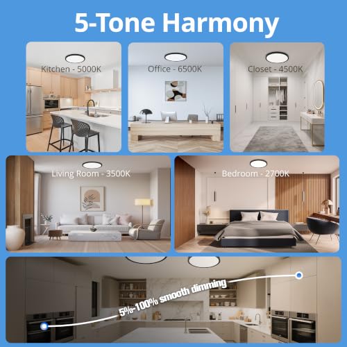 12in Ultra Thin LED Flush Mount Ceiling Light