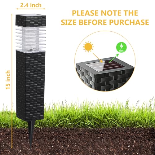 8 Pack Solar Pathway Lights Outdoor