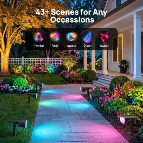 Smart Solar Motion Spotlights SL5 Upgraded (6 Count)