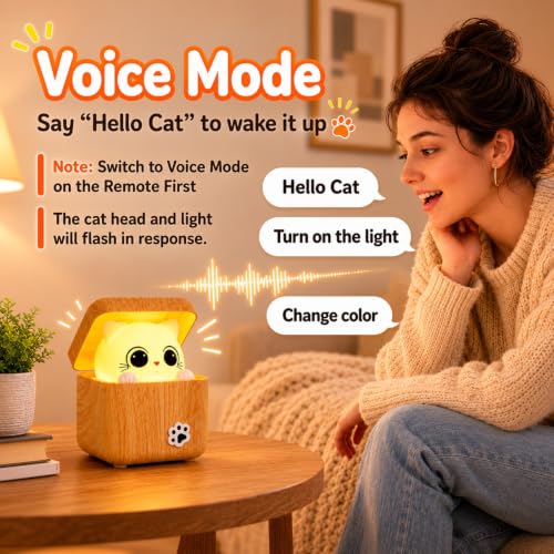Rechargeable Cat Night Light