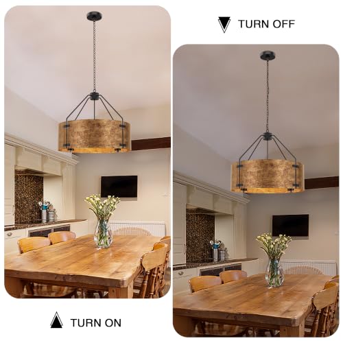 Farmhouse Drum Chandelier