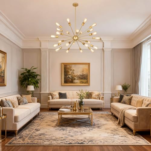 Large Gold Chandelier
