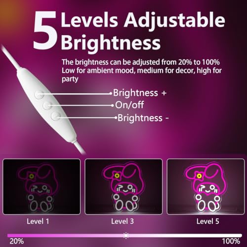 Anime Theme Cartoon LED Neon Sign for Wall Decor (Melody)