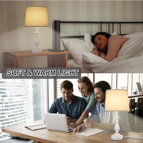 Farmhouse Table Lamp Touch Control 3