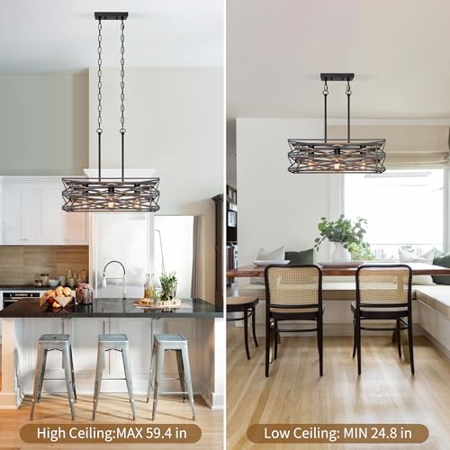 21''Farmhouse Dining Room Light Fixture