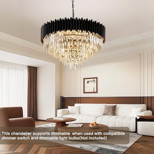 Luxury Crystal Chandelier Black Chandeliers