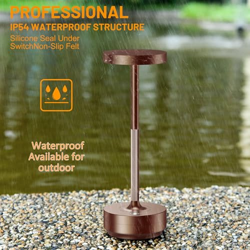 LED Cordless Table Lamp Rechargeable (2 Count)