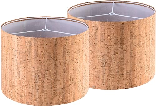 13" Boho Brown Lamp Shades Set of 2 Medium (2 Count)