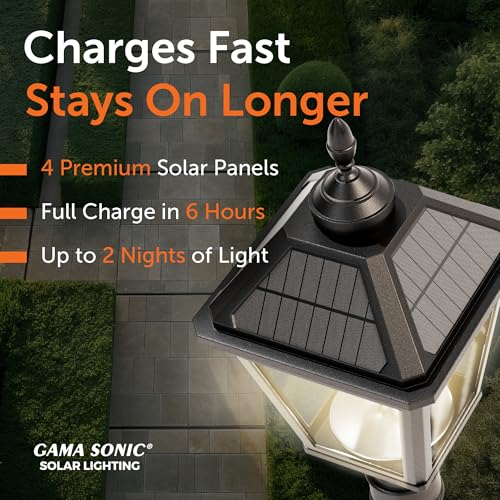 Imperial Bulb V2 Outdoor Solar Lamp Post Light