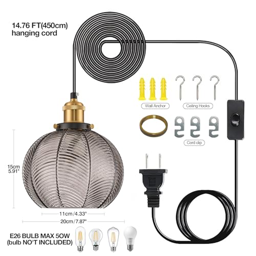 Modern Plug in Hanging Light